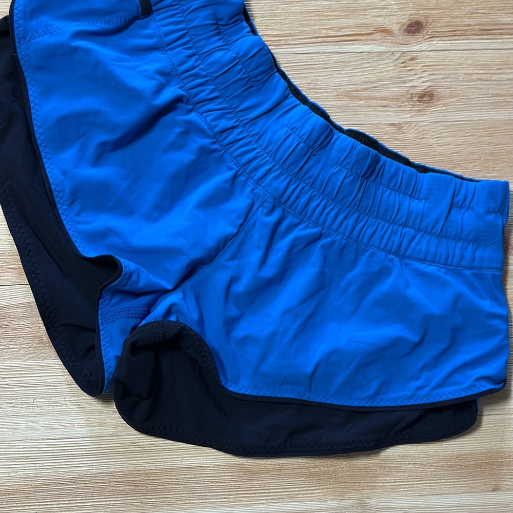 Lululemon Athletica Blue and Black Athletic Shorts
